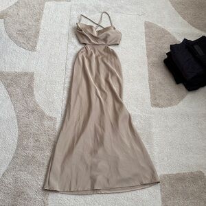 Tara Mocha Midi Dress